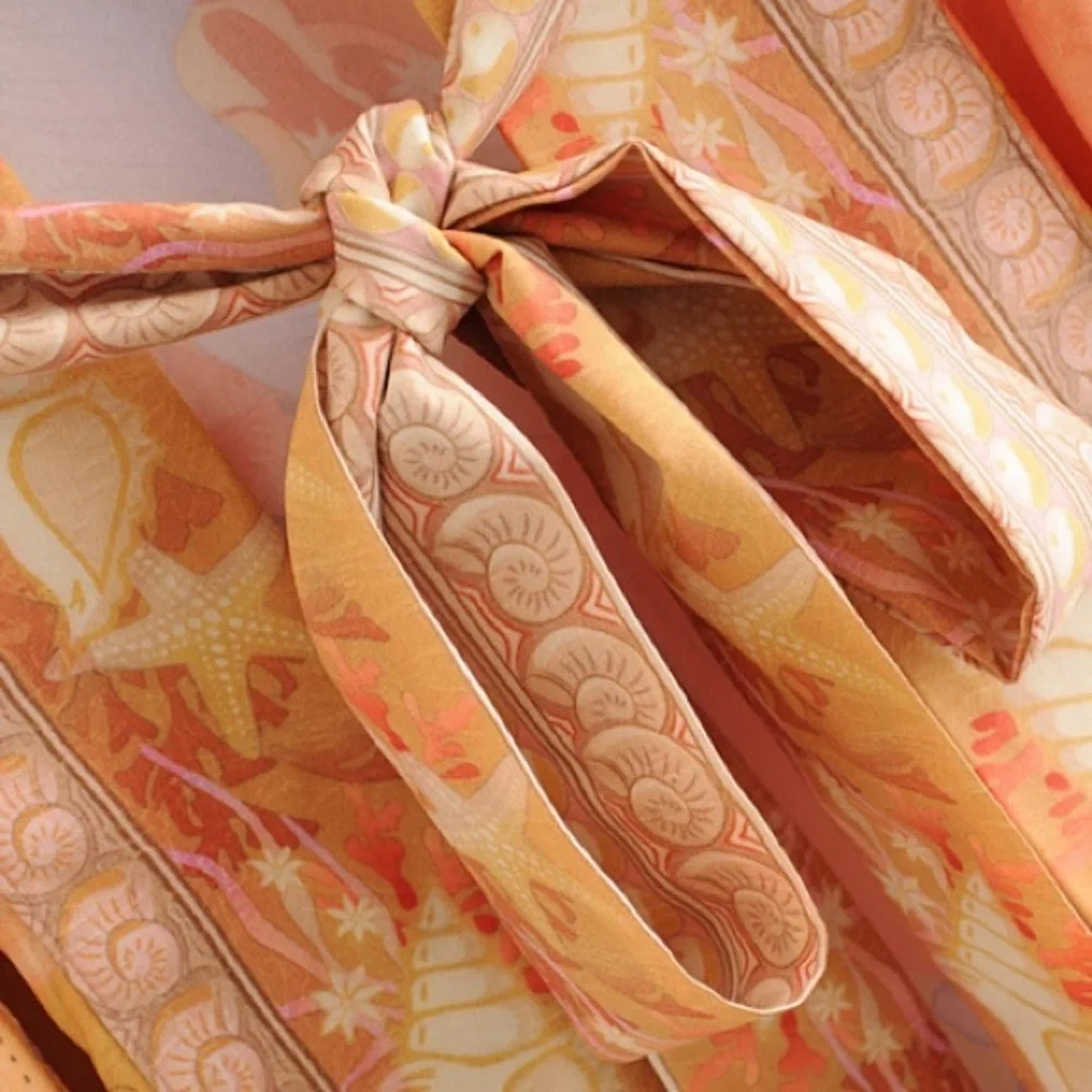 Mermaid Dreams Boho Kimono Duster Robe Coverup - Picture 11 of 14